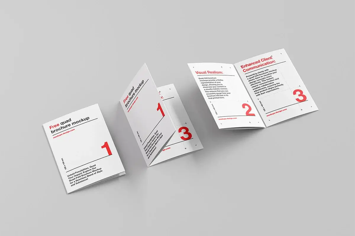 Four Fold Brochure Mockup Preview 4
