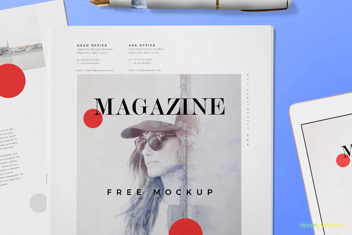 Free Magazine Ad MockUp Preview 4