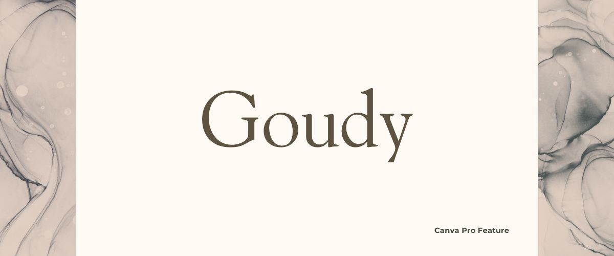 Illustration of Goudy Serif Font