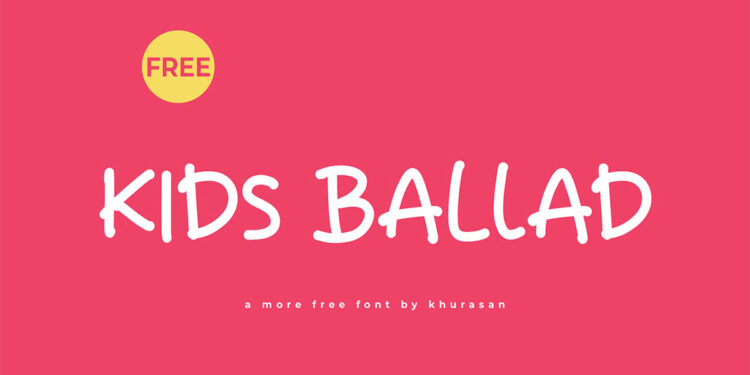 Kids Ballad Fancy Font Feature Image