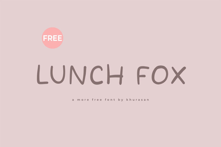 Lunch Fox Handmade Font Feature Image