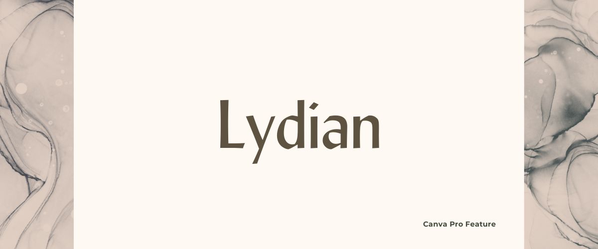 Illustration of Lydian Sans Serif Font