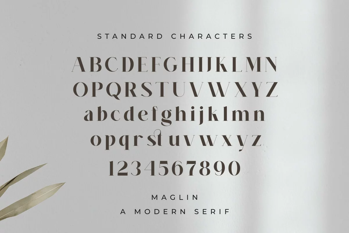 Maglin Serif Font Preview 8