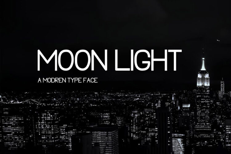 Moon Light Font Feature Image