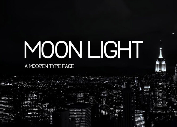 Moon Light Font Feature Image