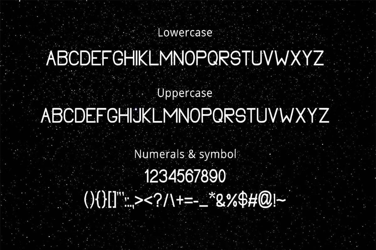 Moon Light Font Preview 2