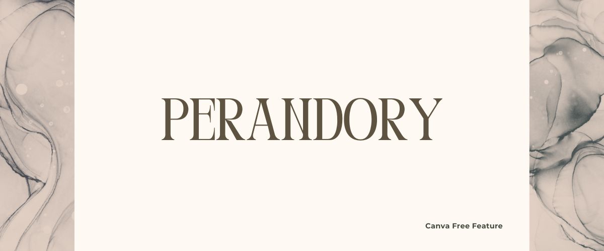 Illustration of Perandory Serif Font