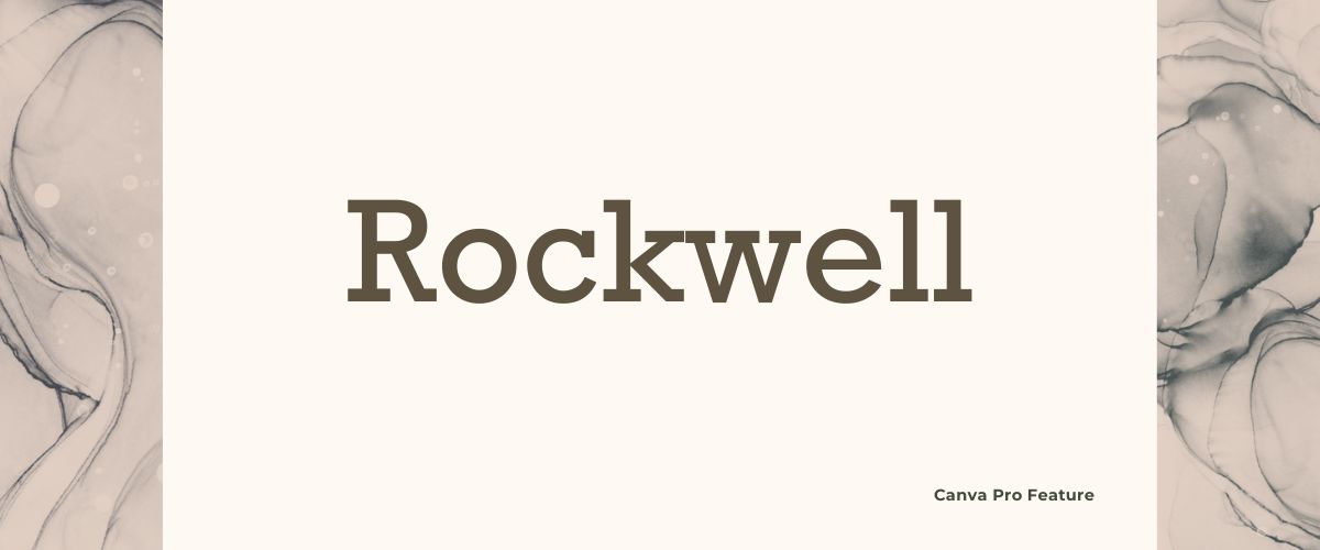 Illustration of Rockwell Serif Font