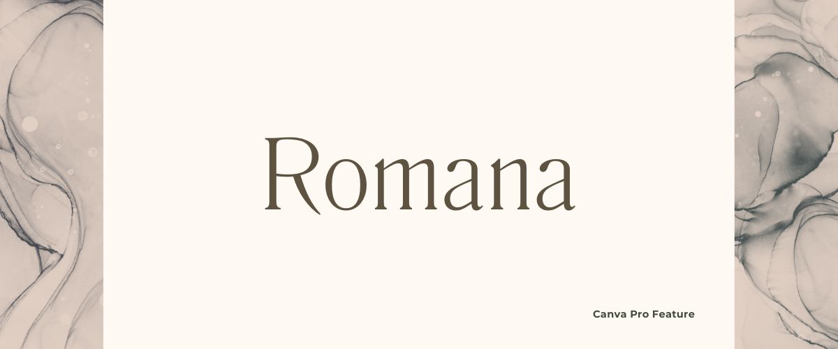 Illustration of Romana Serif Font