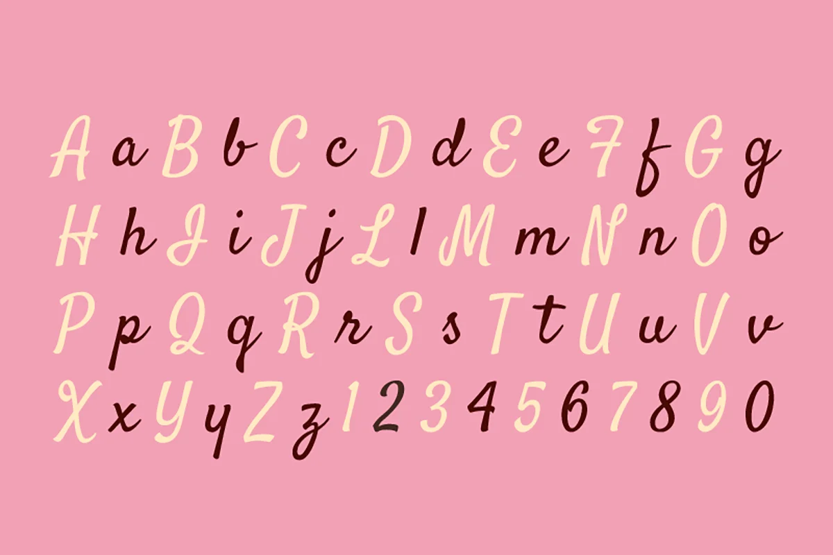 Satisfy Font Preview 3