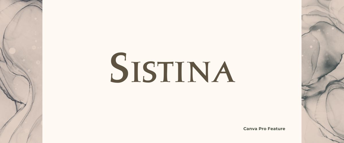 Illustration of Sistina Serif Font