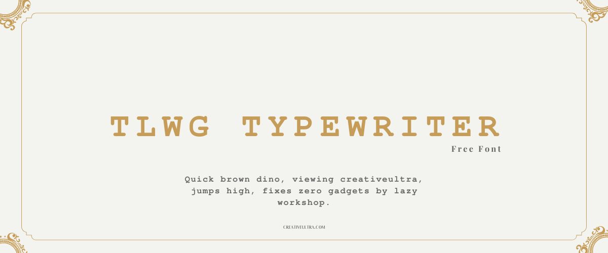 TLWG Typewriter Font
