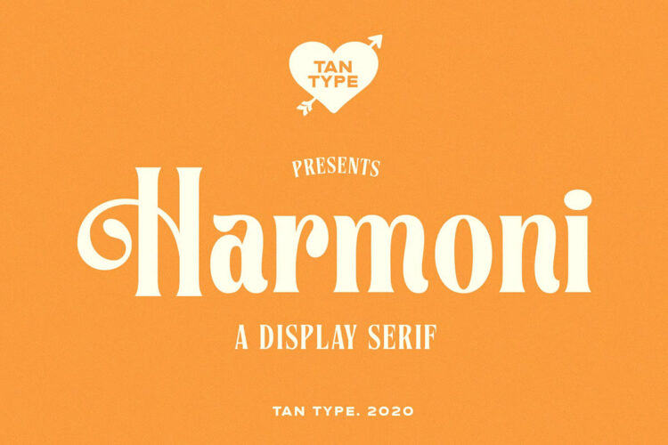 Tan Harmoni Display Serif Font Feature Font