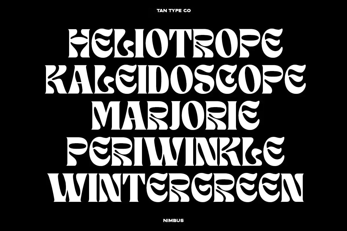 Tan Nimbus Typeface Preview 5