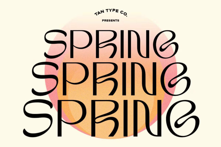 Tan Spring Font Feature Image