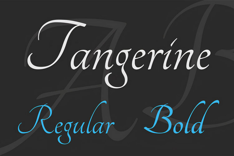 Tangerine Font Feature Image