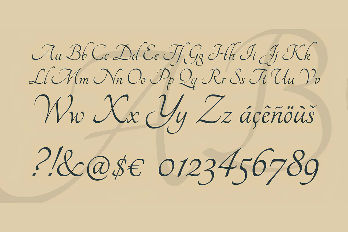 Tangerine Font Preview 3