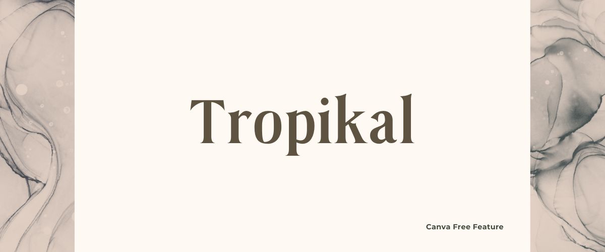 Illustration of Tropikal Serif Font