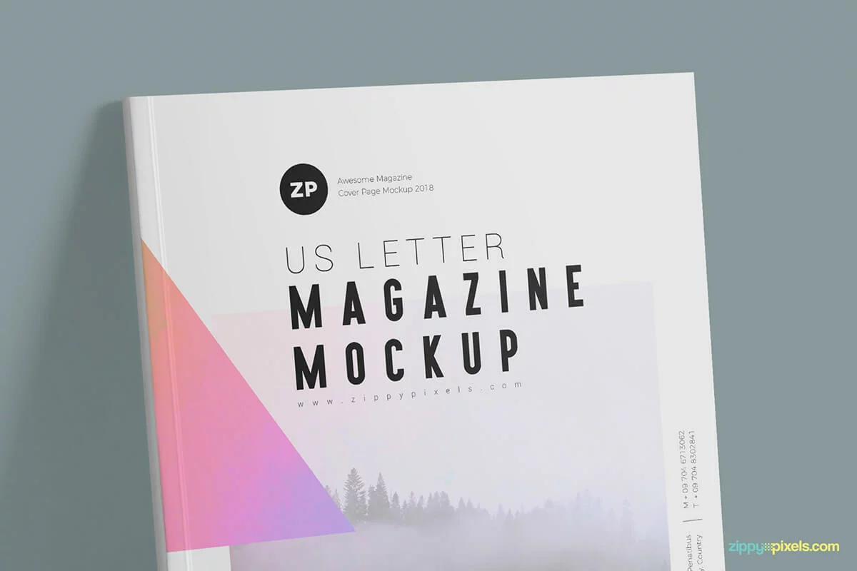 Two Free US Letter Magazine Mockups Preview 2