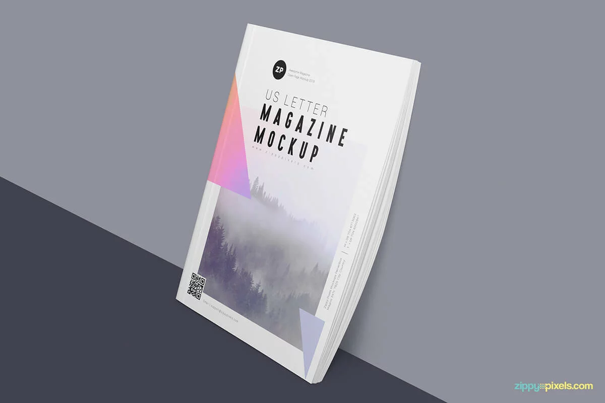 Two Free US Letter Magazine Mockups Preview 3