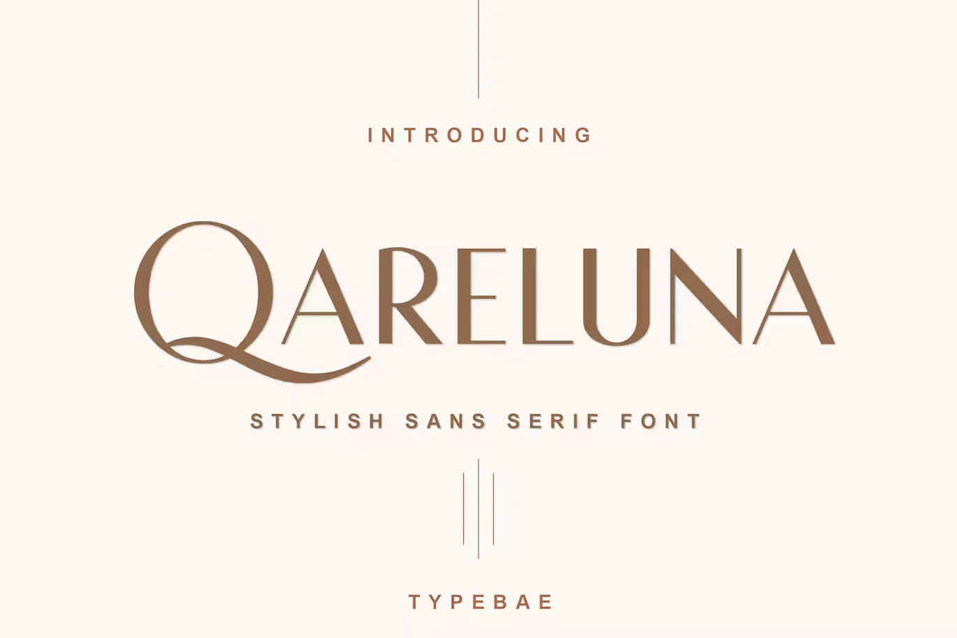 Qareluna Stylish Sans Serif Font