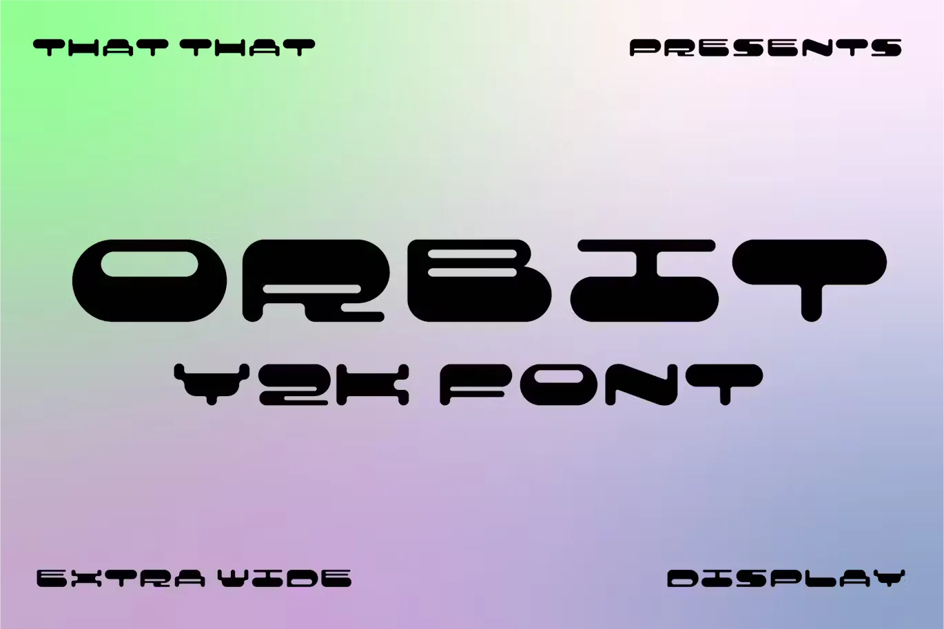 Y2K Logo Font Orbit