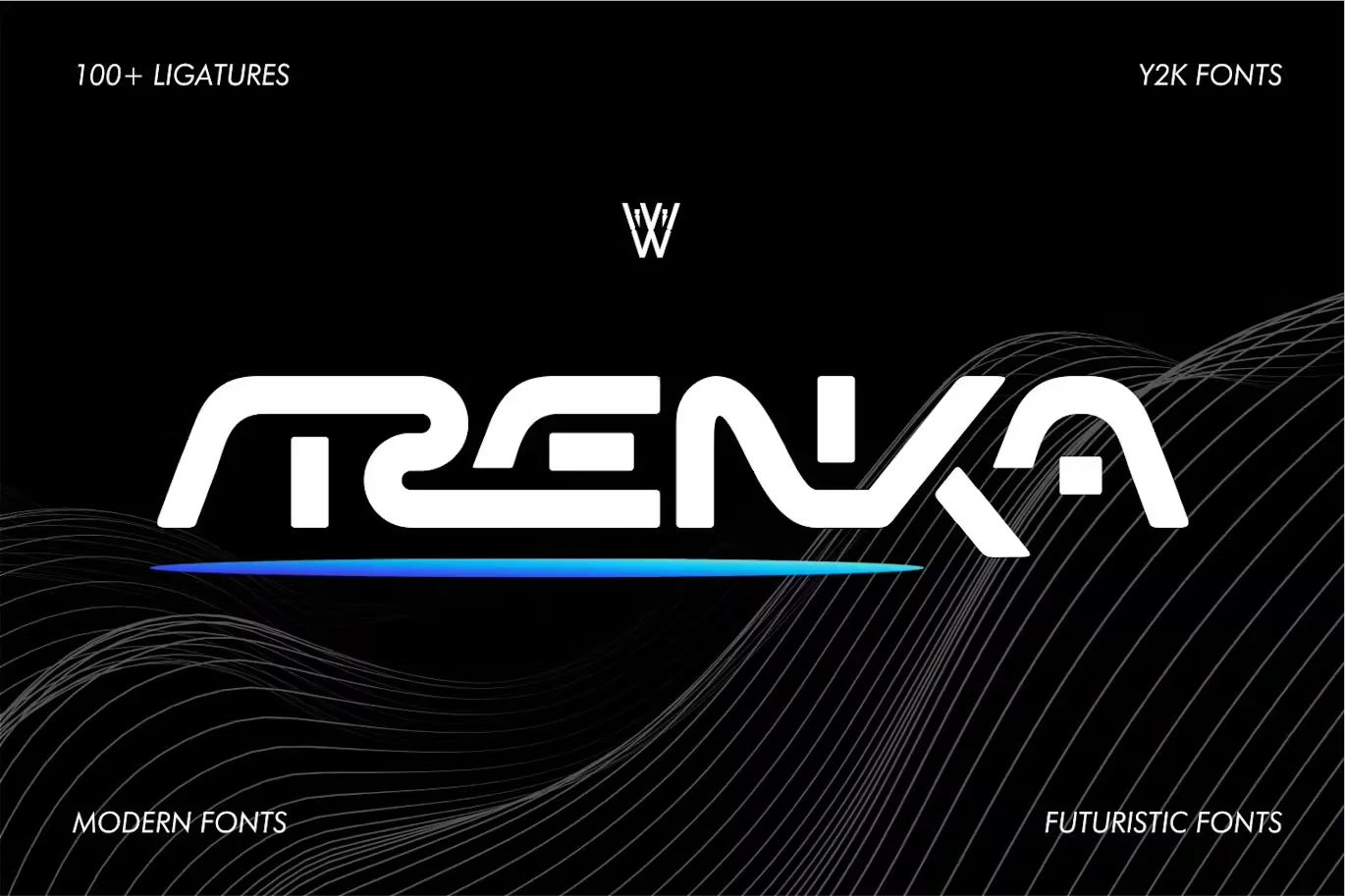 Arenka | Futuristic Font | Y2k Evolution Font