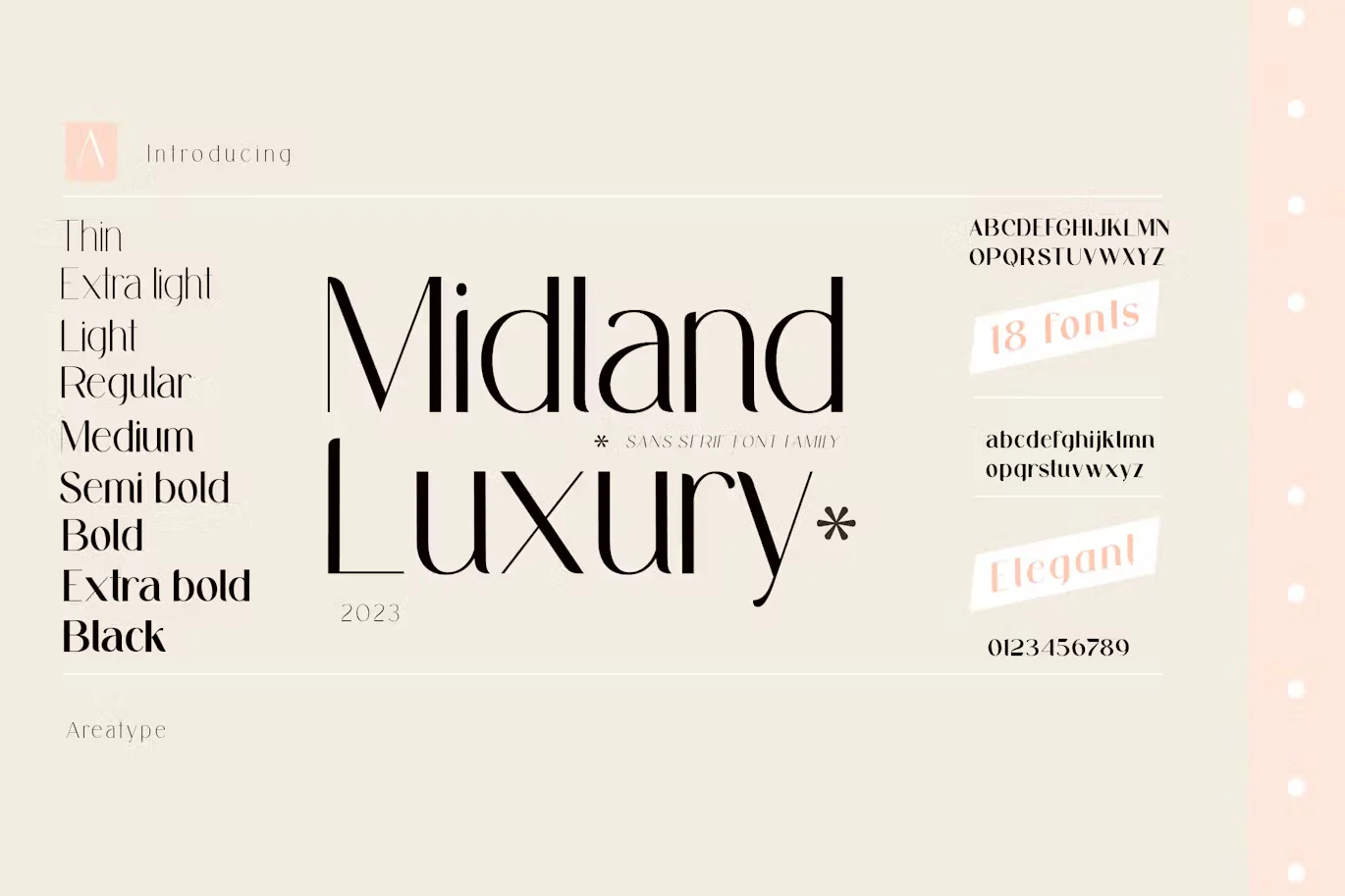 Midland Luxury Font Family