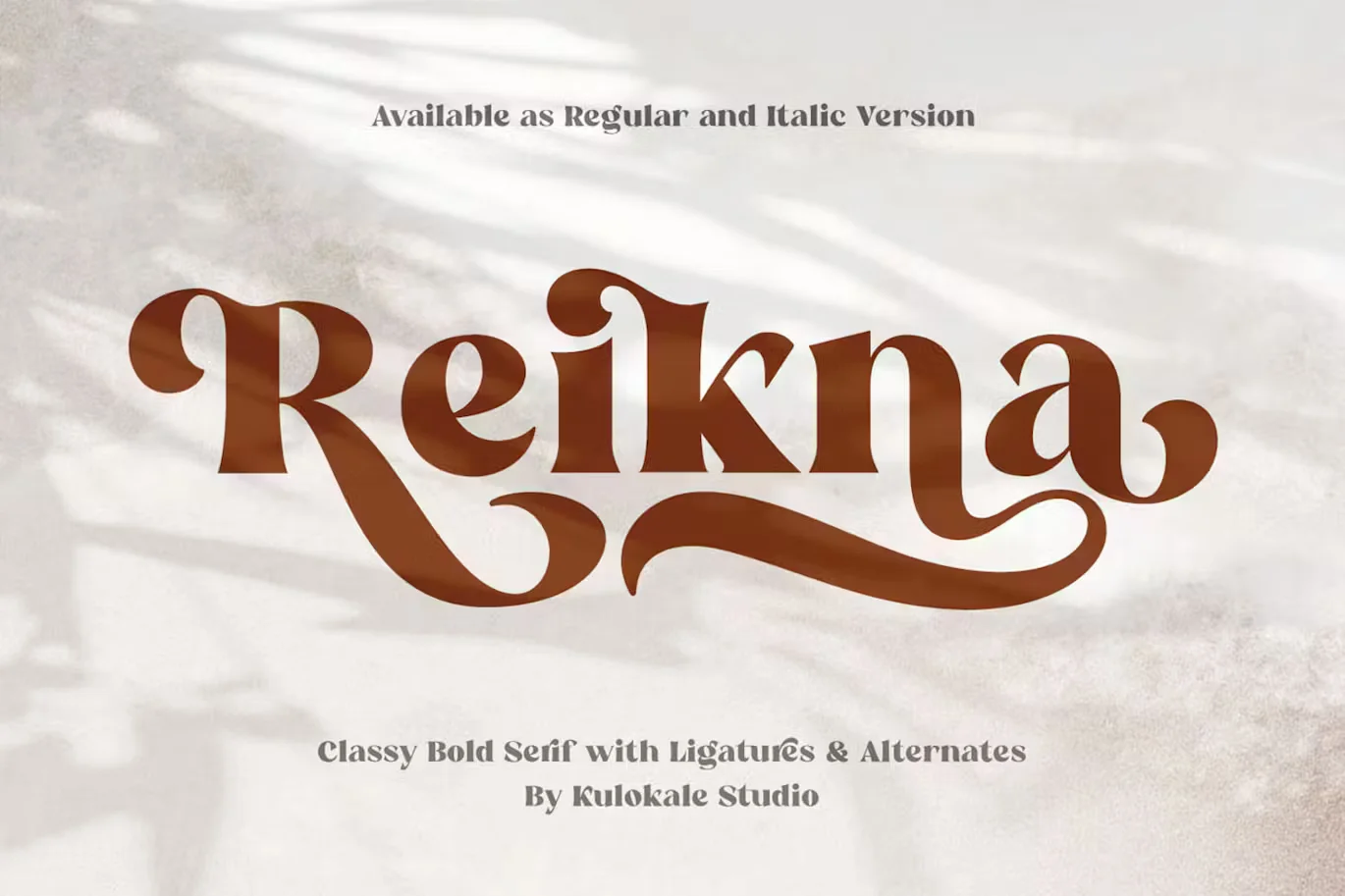 Reikna - Stylish Serif Font