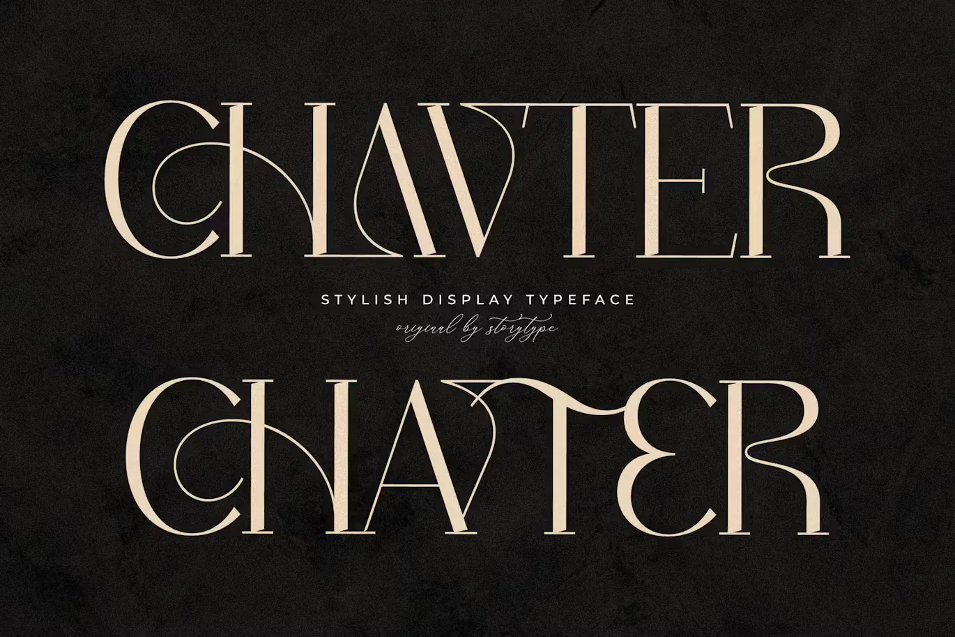 Chavter Stylish Display Typeface Font