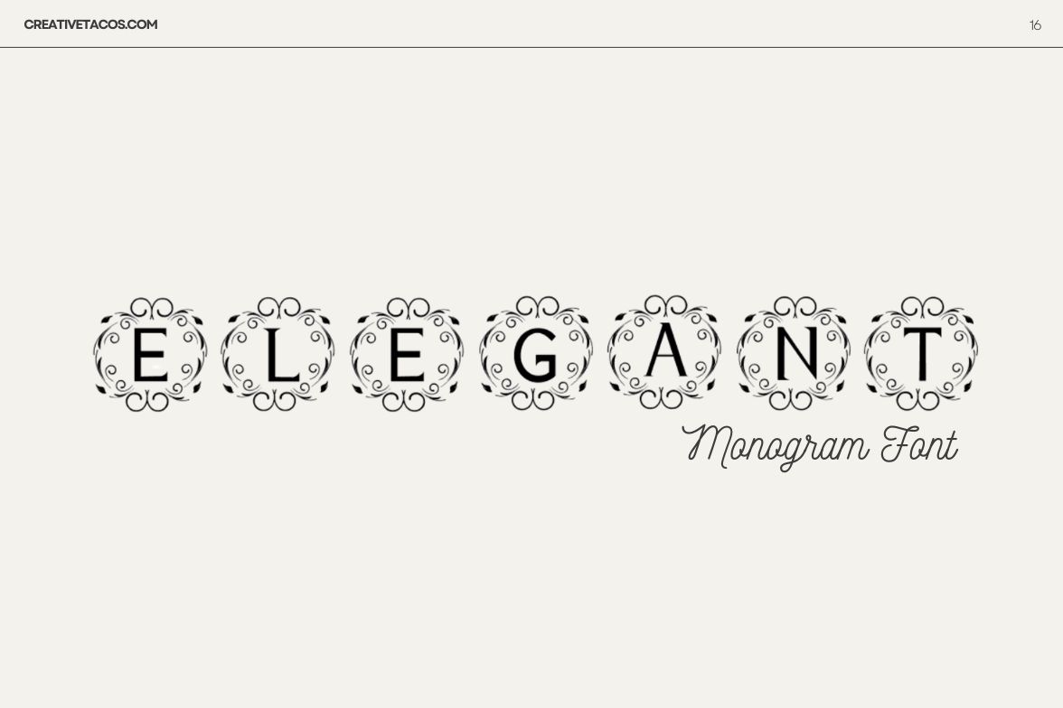 17 Free Monogram Fonts