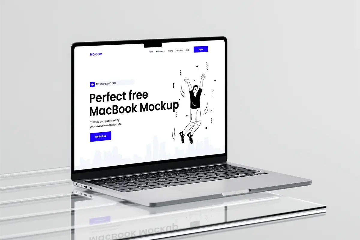 Abstract MacBook Mockup Preview 1