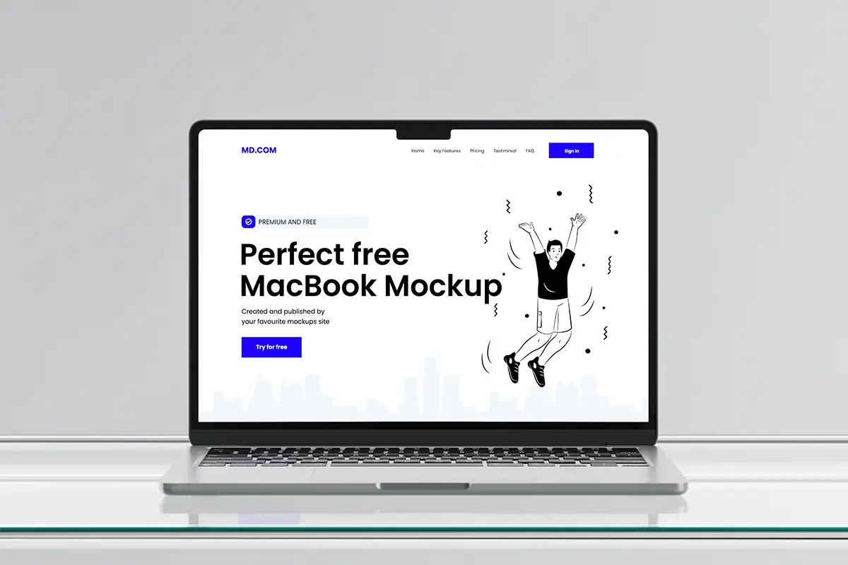 Abstract MacBook Mockup Preview 2