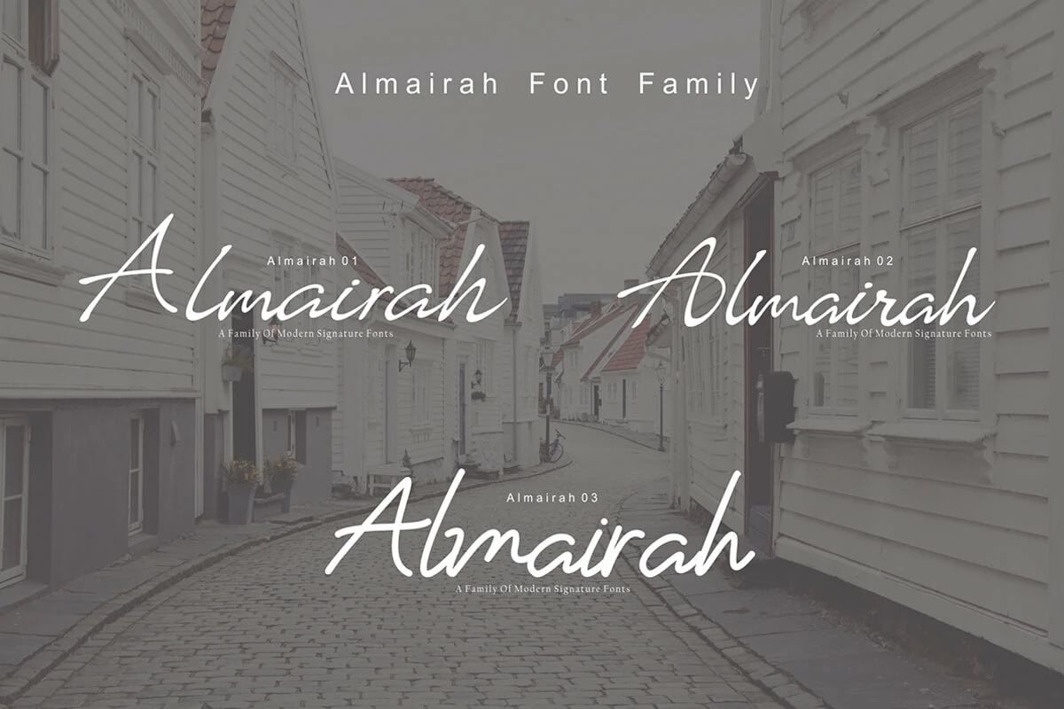 Almairah Script Font Preview 1