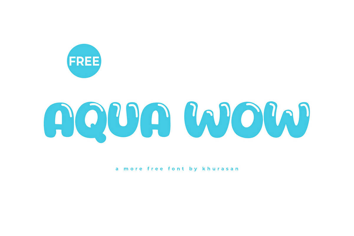 Aqua Wow Display Font Feature Image