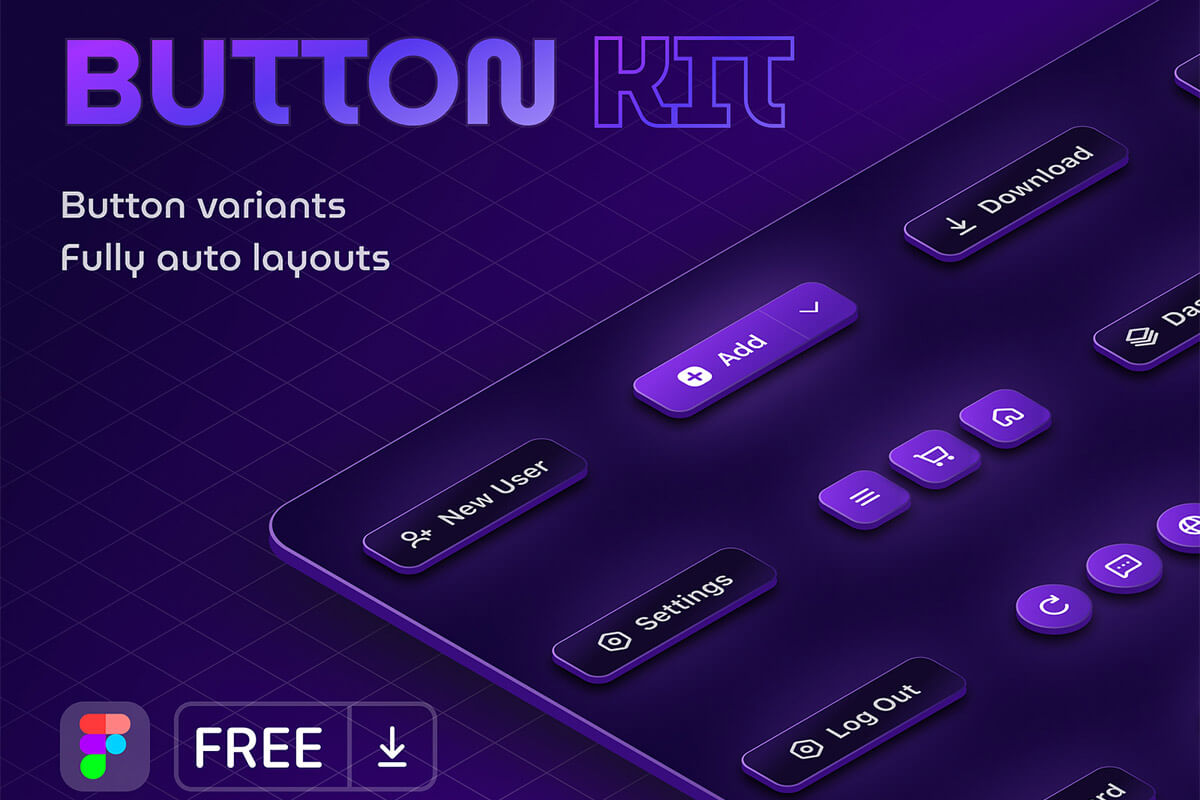 Buttons UI Kit Feature Image