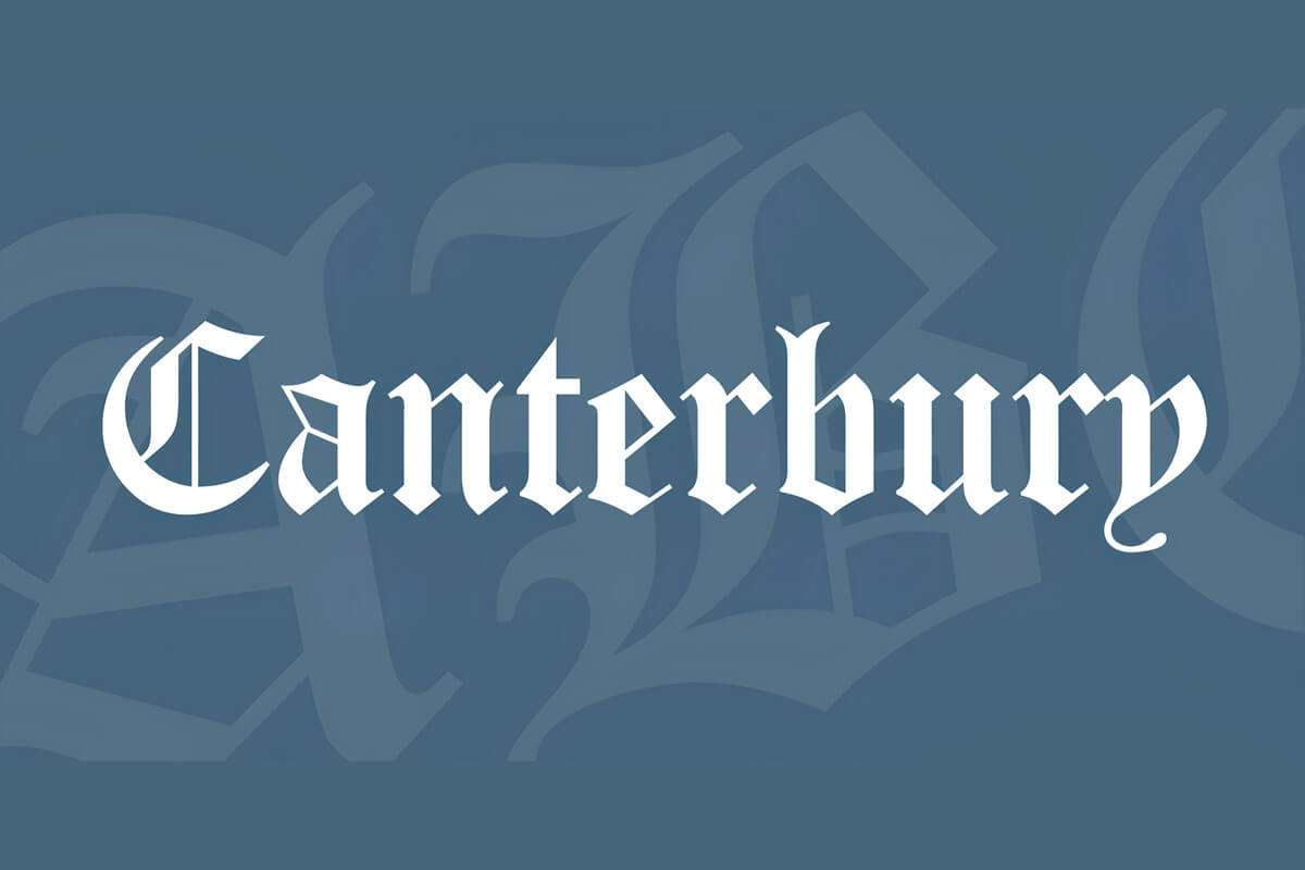 Canterbury Blackletter Font Feature Image