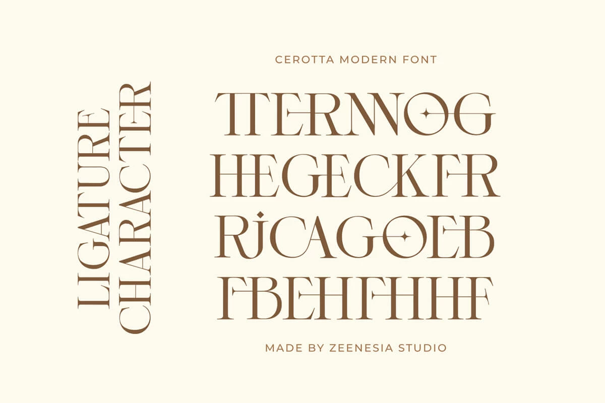 Cerotta Serif Font Preview 4