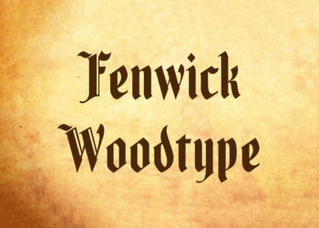 Fenwick Woodtype Blackletter Font Feature Image