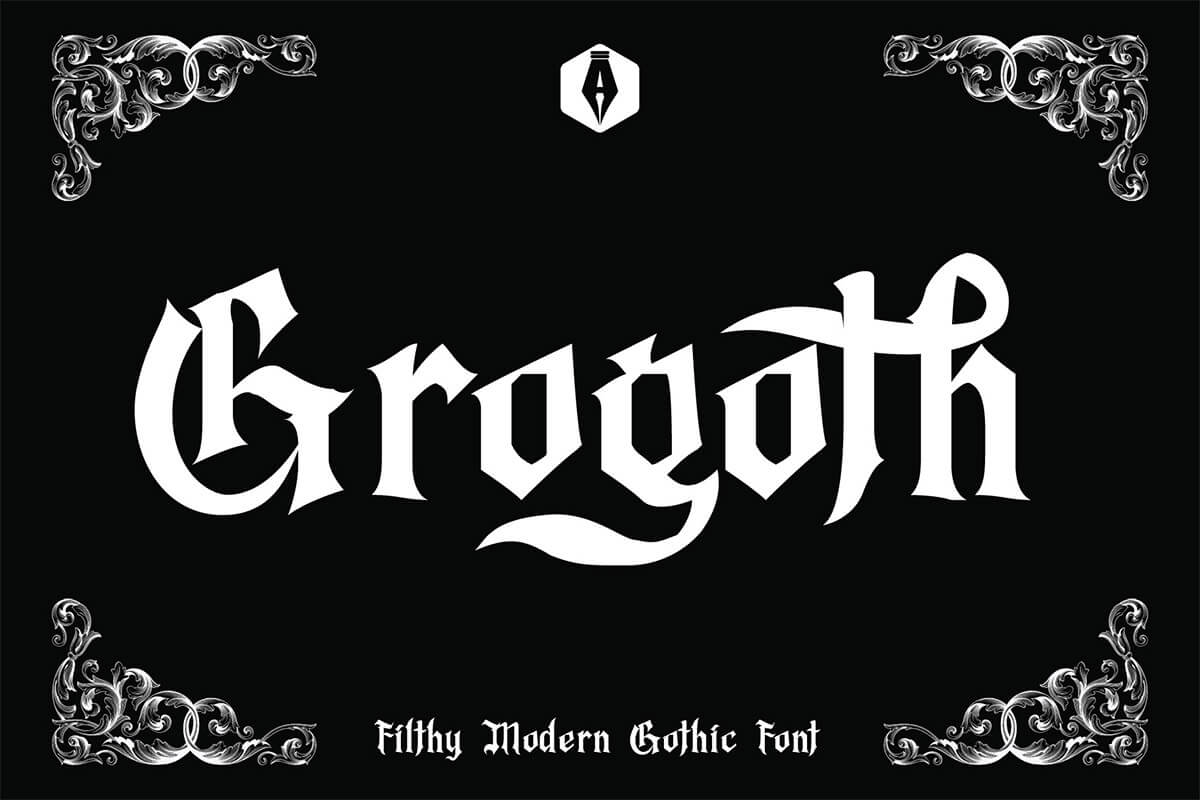 Grogoth Gothic Font Feature Image
