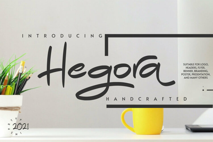 Hegora Handwritten Font Feature Image