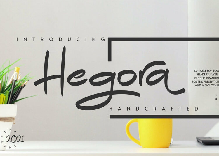 Hegora Handwritten Font Feature Image