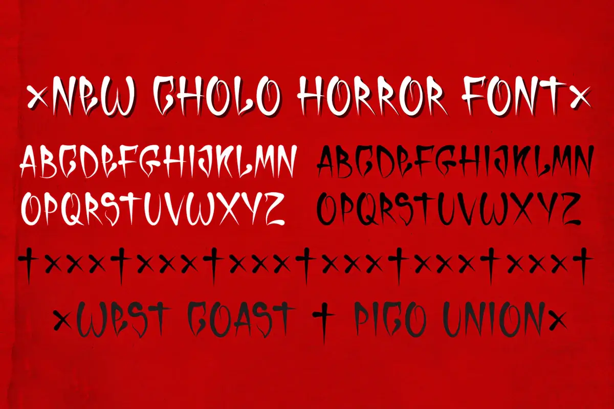 Horror Cholo Font Preview 2