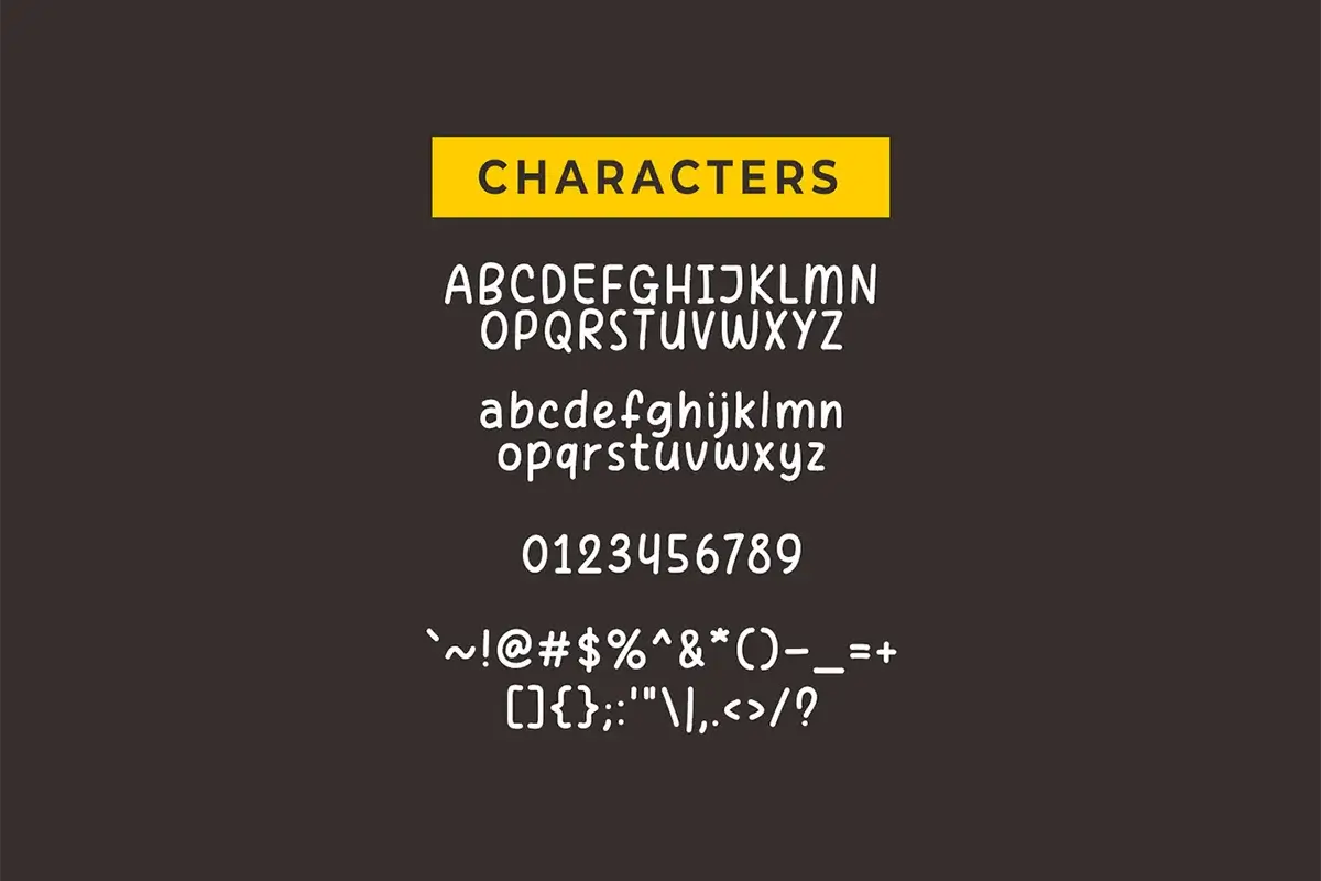 Info Story Fancy Font Preview 3