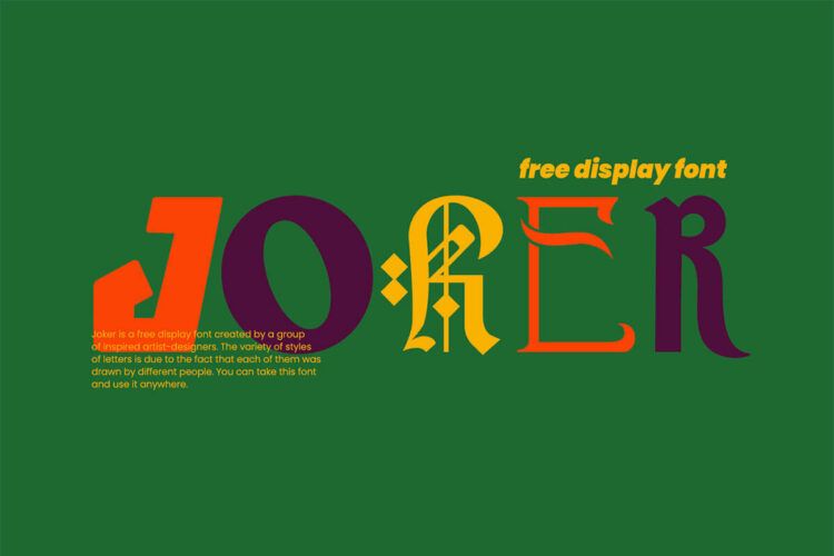 Joker Display Font Featuer Image