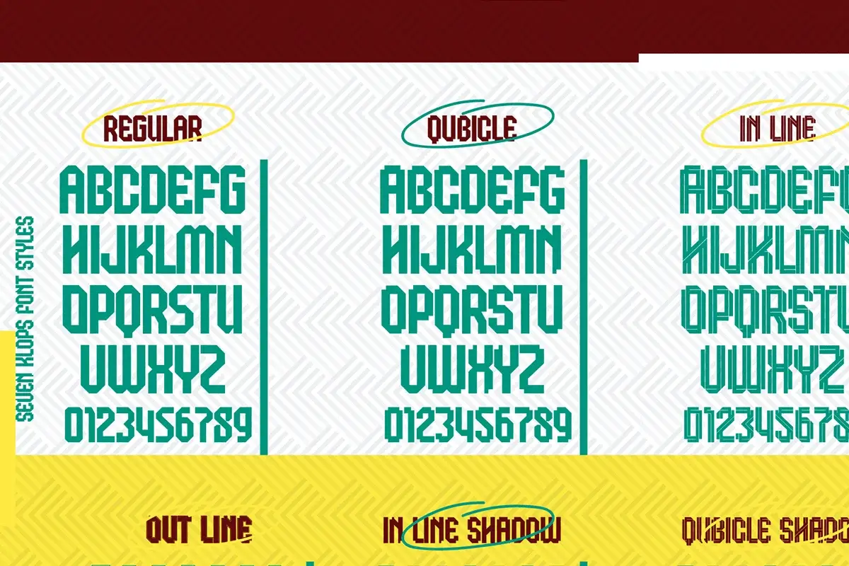 Klops Display Font Preview 3