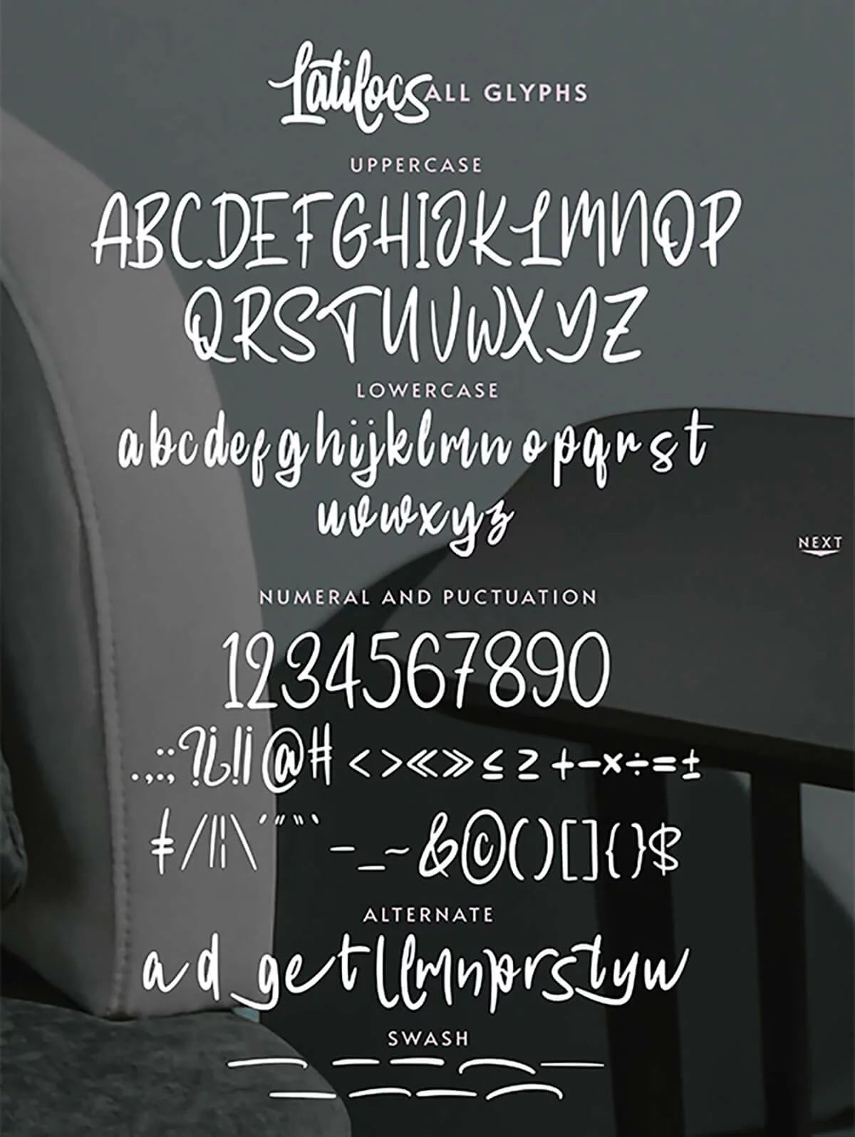 Latilocs Fresh Script Font Preview 4