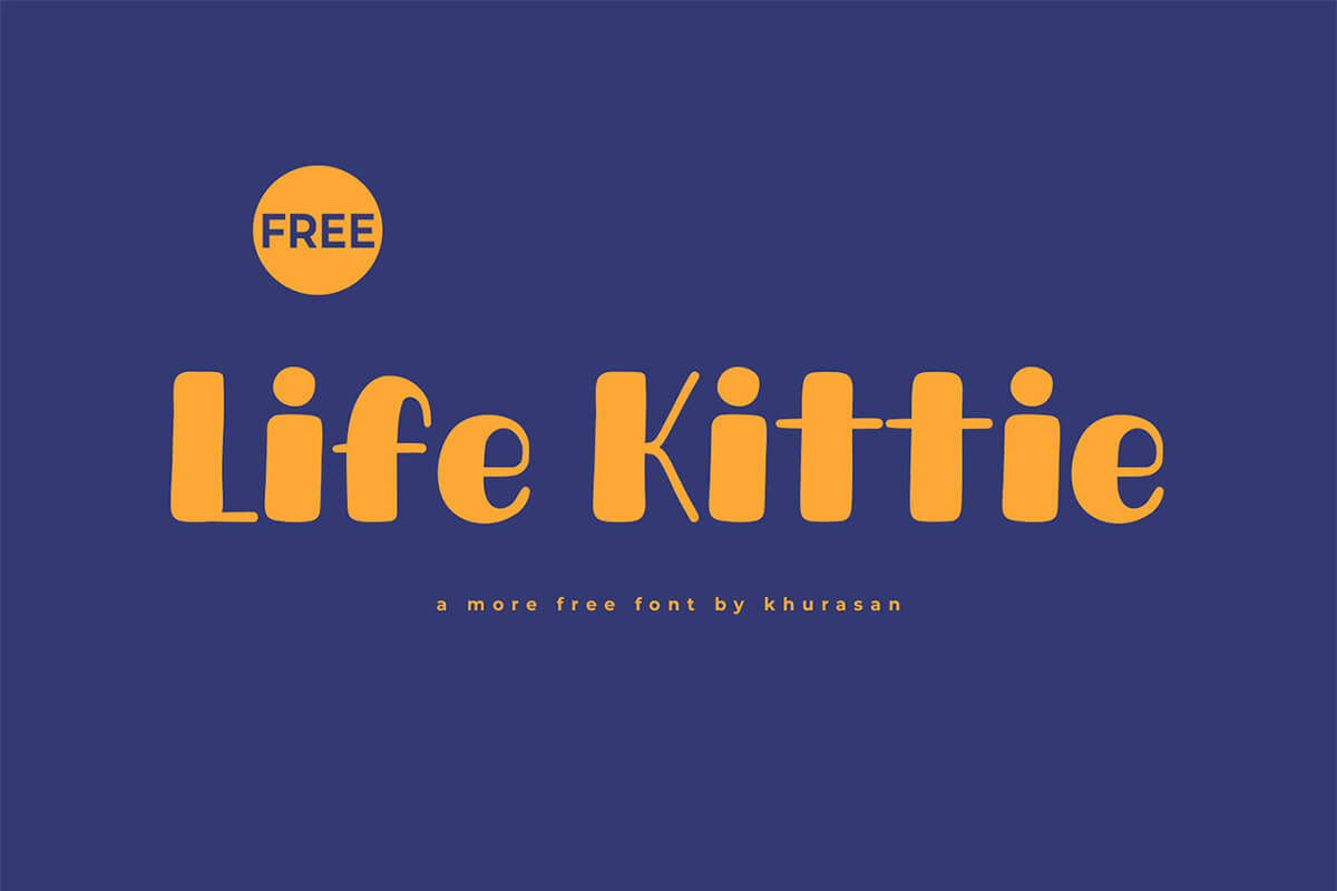 Life Kittie Fancy Font Feature Image