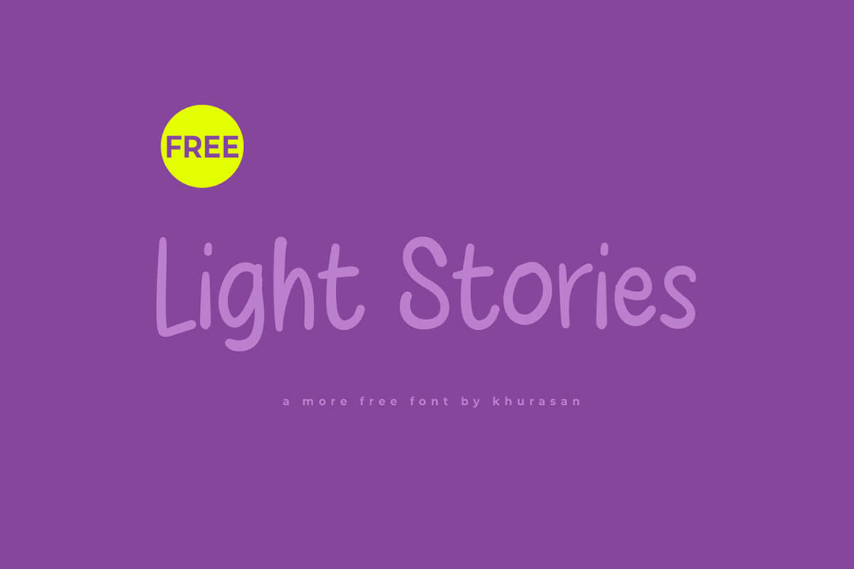 Light Stories Display Font