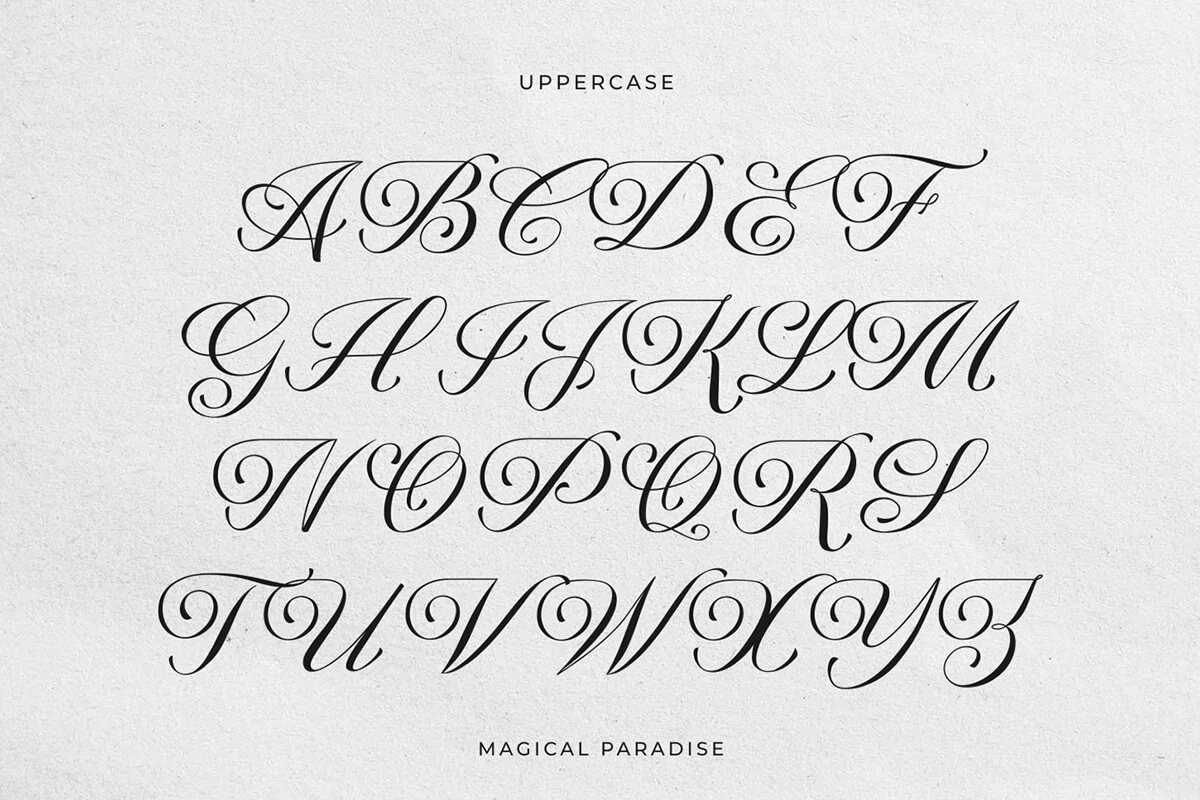Magical Paradise Serif Font Preview 7